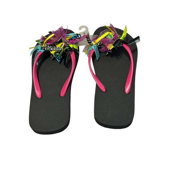 Decorated Flip Flops Multi-Color Size: 5/6 - Picture 2 of 7